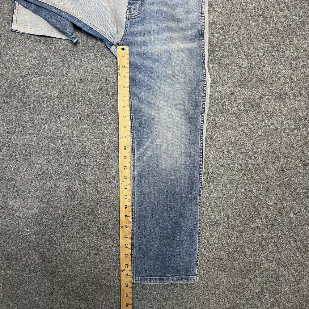Current/Elliott Two-Tone High-Rise Straight-Leg Jeans Womens Size 28 - Picture 5 of 6